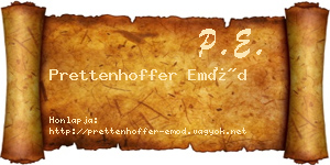 Prettenhoffer Emőd névjegykártya